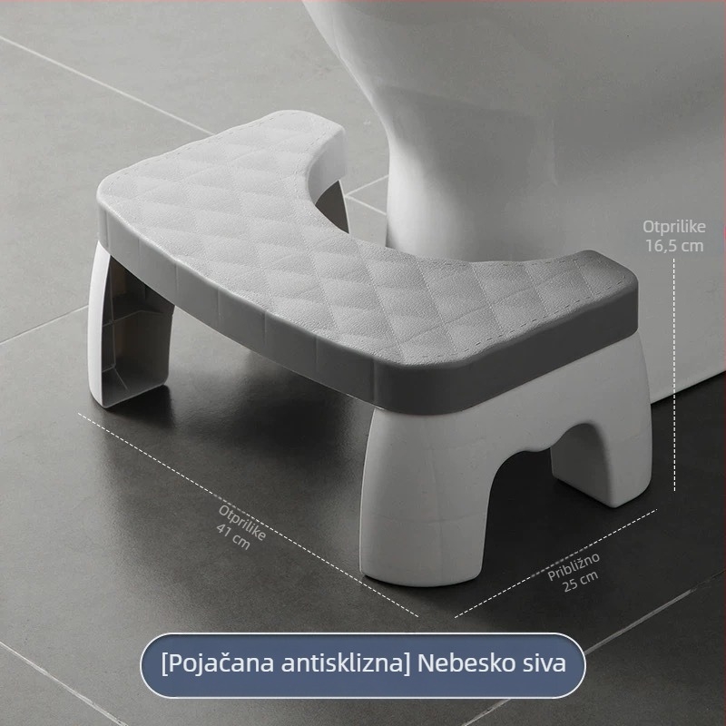 Plastična WC-stolica – protuklizna potporna oslonac za kupaonicu i ured