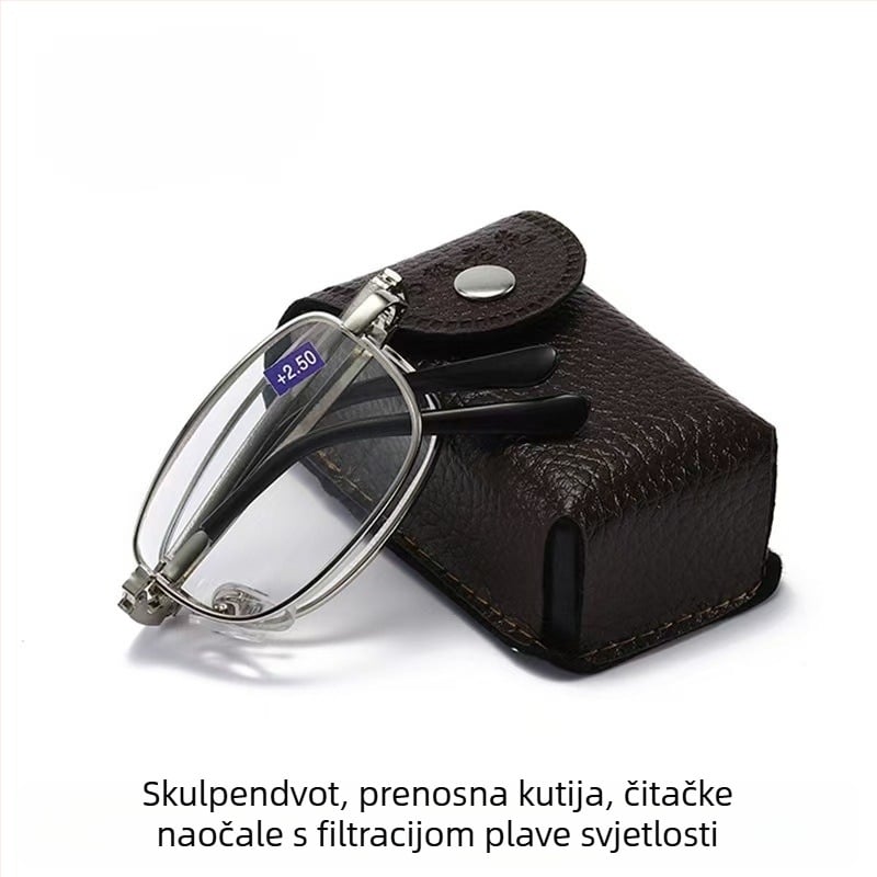 Naočale za čitanje s zaštitom od plavog svjetla, višefokalne leće, UV zaštita, za vid na daljinu i blizinu, protiv umora očiju