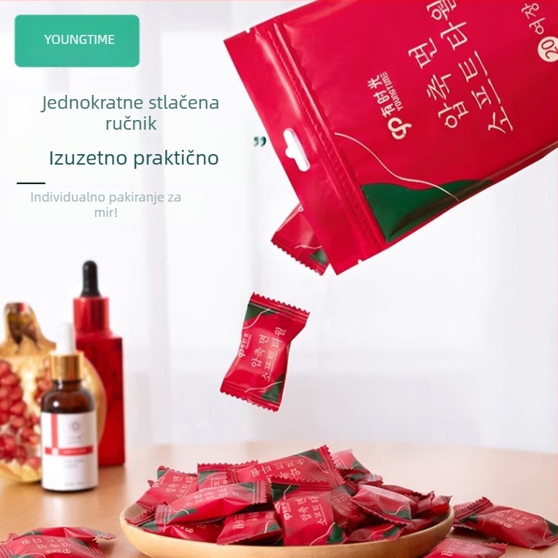 Jednokratne debelje netkane maramice za lice, putno pakiranje, 100 komada, za čišćenje