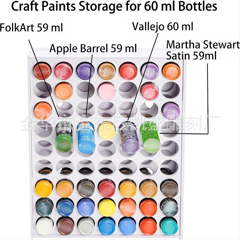 Vertikalni organizator za pohranu boja - plastičan, moderan stil, montaža na vješanje, 1 sloj, pogodan za stolni prostor, spavaću sobu i dnevnu sobu.