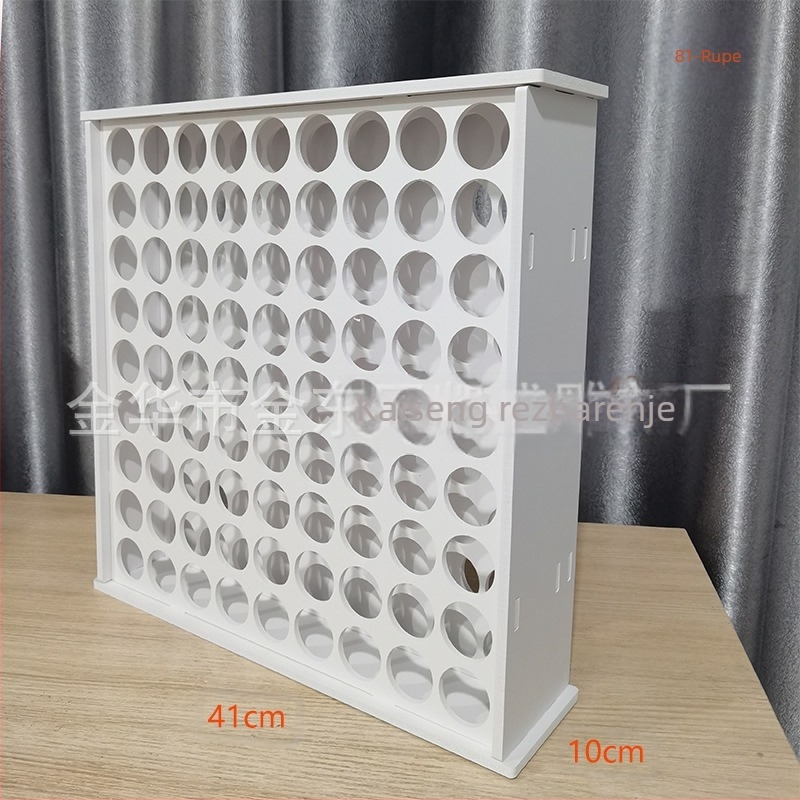 Vertikalni organizator za pohranu boja - plastičan, moderan stil, montaža na vješanje, 1 sloj, pogodan za stolni prostor, spavaću sobu i dnevnu sobu.