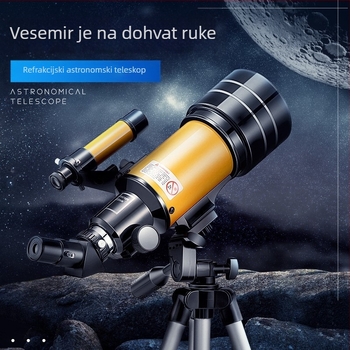 AZM30070M monokularni astronomski teleskop, 150× povećanje, vidno polje 1,91°, promjer izlazne zenice 70 mm