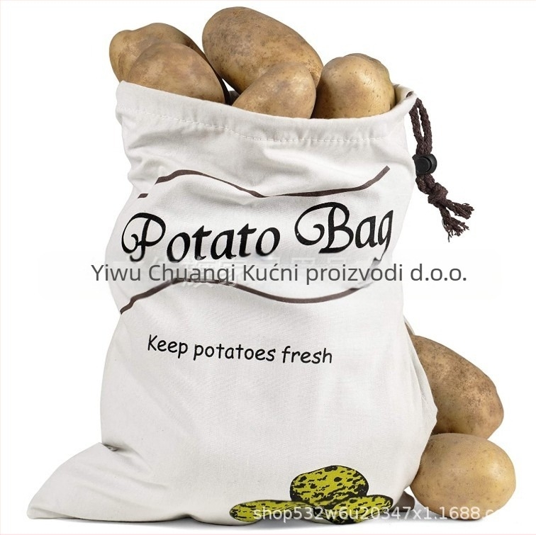 Torba za pohranu hrane voća i povrća sa šniranjem za zatvaranje i sitotiskom