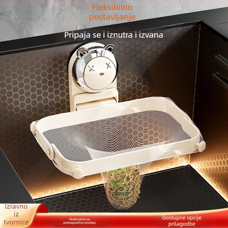 Filter držač za odvod kuhinjskog sudopera - plastični, moderan minimalistički stil, mreža protiv blokiranja, lansirano 2024., podrijetlo Zhejiang