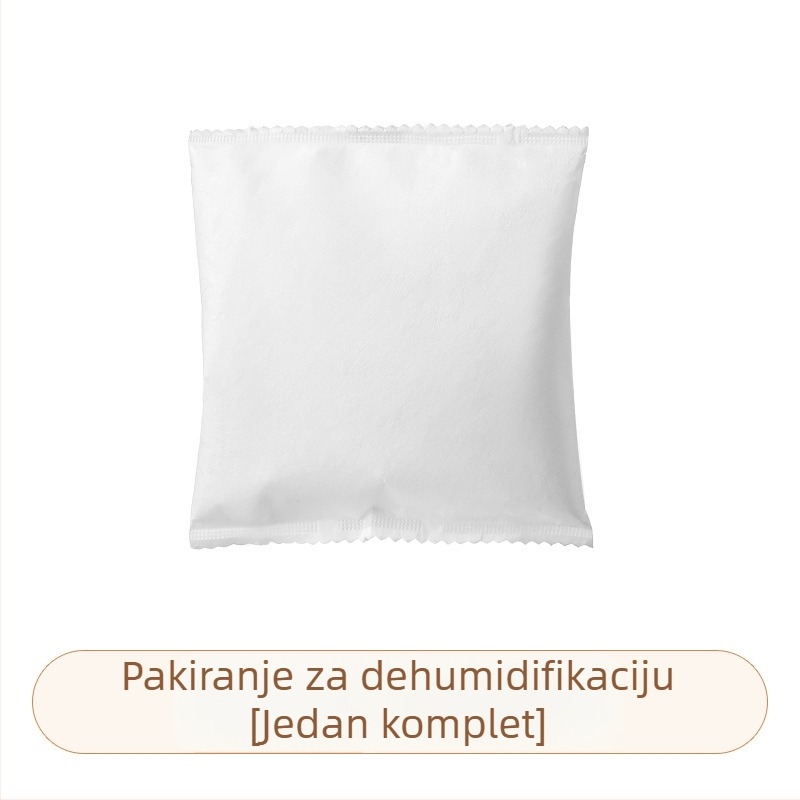 Vješivi desikant za garderobu s kalcijevim kloridom — apsorber vlage za spavaće sobe i garderobu, u kutiji 100 kom., 209 g po komadu