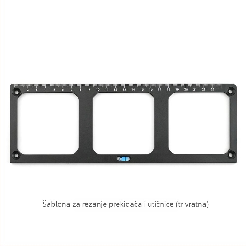 MOKIN 86 Kalup za otvore utičnice i prekidača za drvodjelstvo, konfiguracije 3 otvora i 1 otvar