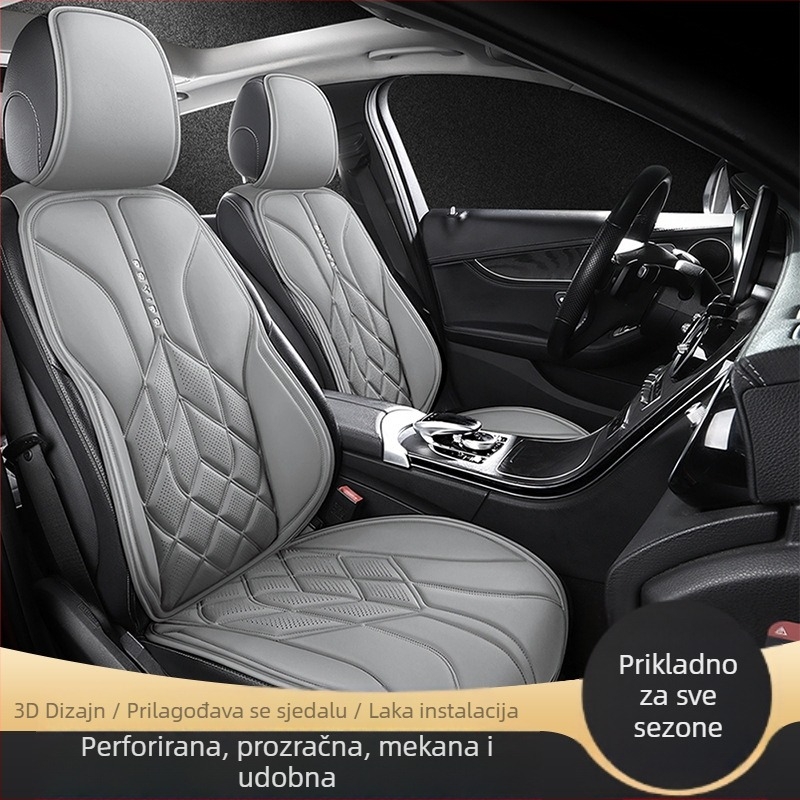 Set jastučnica za sjedala automobila od Napa kože, četiri sezone, višedijelni dizajn