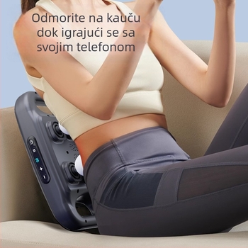 Perkusijski masažer s 6 nastavaka, brushless motor, ugrađena baterija 2000–4000 mAh, LCD zaslon, 5+ brzina, buka 36–45 dB