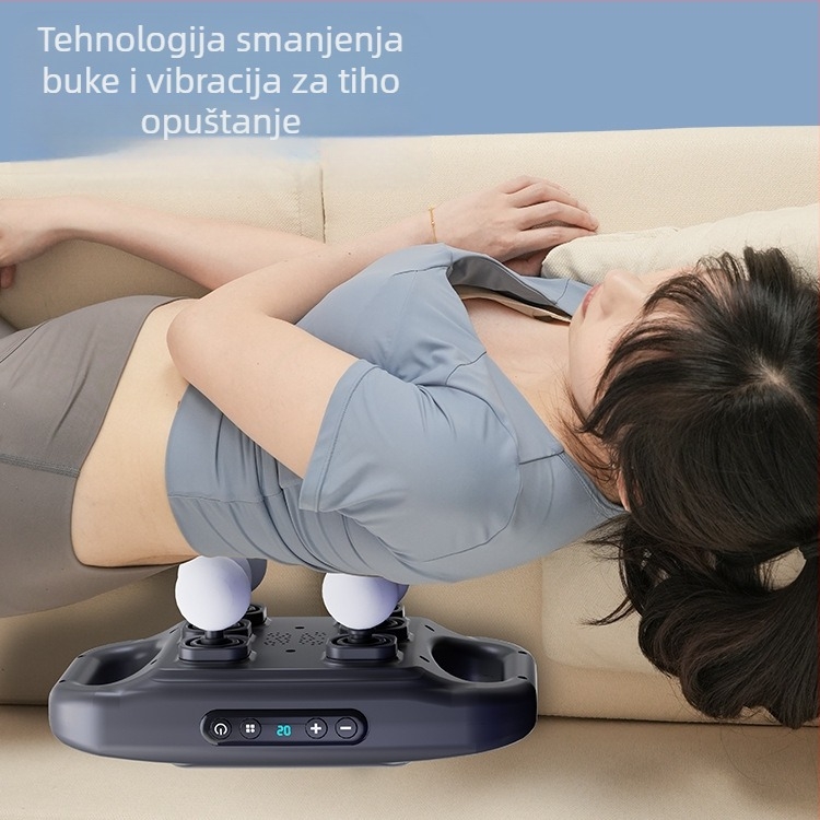 Perkusijski masažer s 6 nastavaka, brushless motor, ugrađena baterija 2000–4000 mAh, LCD zaslon, 5+ brzina, buka 36–45 dB