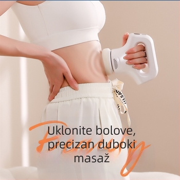 Ručni masažni uređaj s USB napajanjem, 3 brzine i tri vrste masažnih glava: konveksna okrugla glava, akupunkturna glava i okrugla glava, za glavu, vrat, ramena, leđa i noge