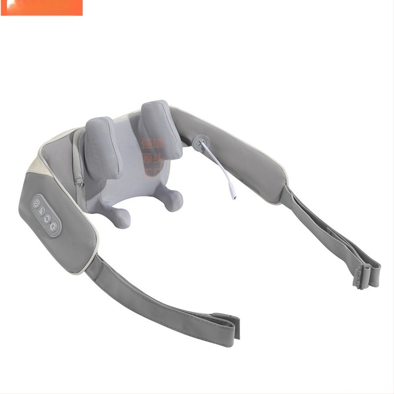 Massager za vrat i ramena s infracrvenom fizioterapijom, 6 masažnih glava, punjivi, model A6688, 3 brzine