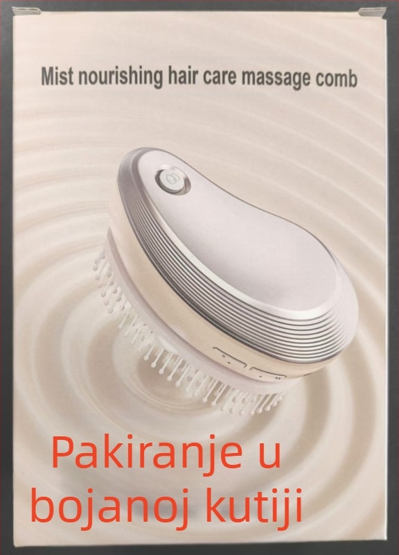 Masažni češalj za kosu, ABS tijelo; 2W snage, 3.7V, 600±50 Hz frekvencija