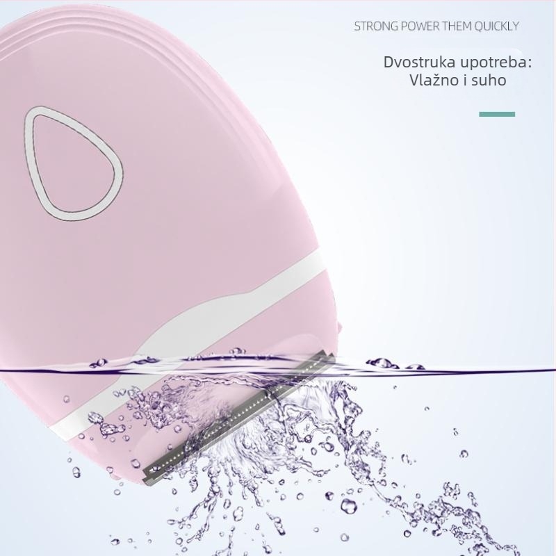 BY-668 Električni brijač za tijelo, ABS kućište, 77 g, mokro i suho korištenje, napajanje baterijom, za potpuno uklanjanje dlaka po cijelom tijelu