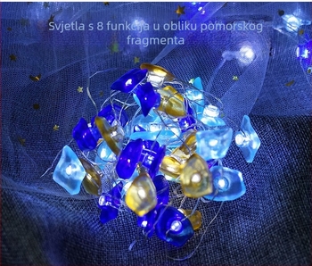 Bakrena žična dekorativna lampa, 20 LED, IP43, napajanje baterijom, temperatura boje 20000K