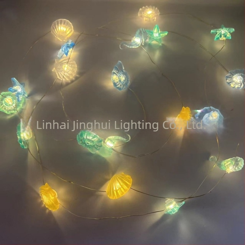 Bakrena žična dekorativna lampa, 20 LED, IP43, napajanje baterijom, temperatura boje 20000K