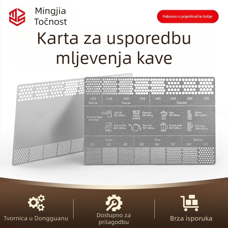 Nehrđajući čelična kartica referentne veličine mljevenja kave — Mingjia, moderni jednostavni stil, dodatak za aparat za kavu