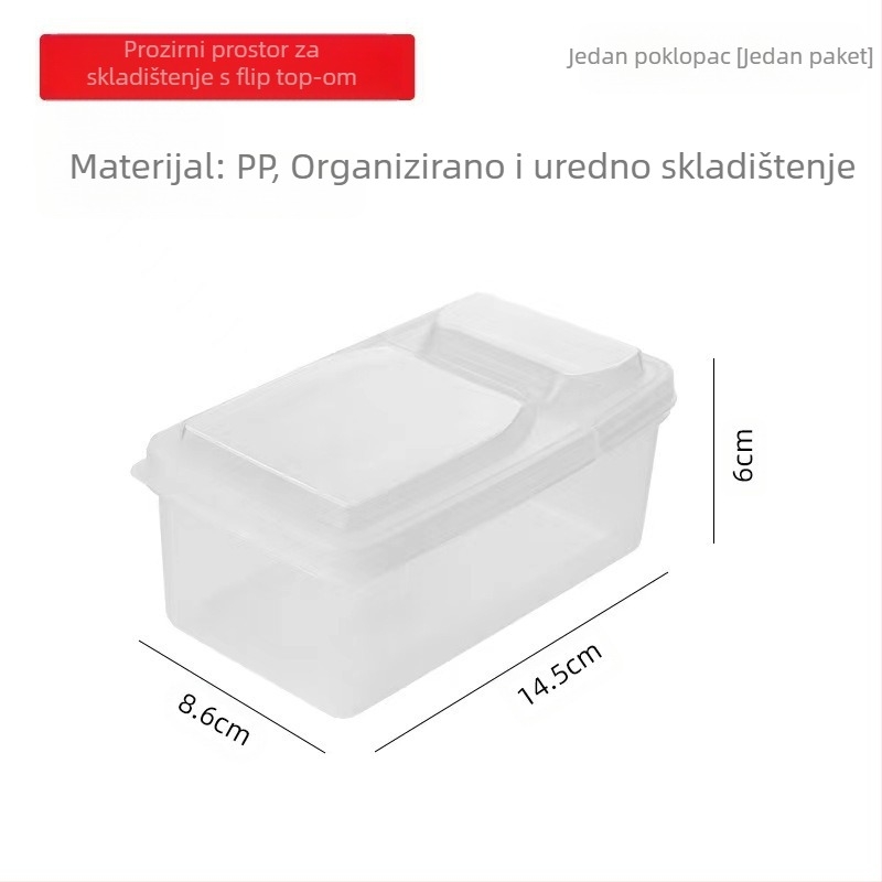 Kutija za začine s poklopcem, PP plastična kutija, 500 ml, kuhinjski organizator