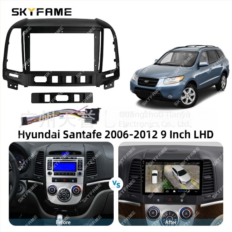 Android okvir za Hyundai Santa Fe 2006-2012 – SKYFAME, plastična konstrukcija, 12V