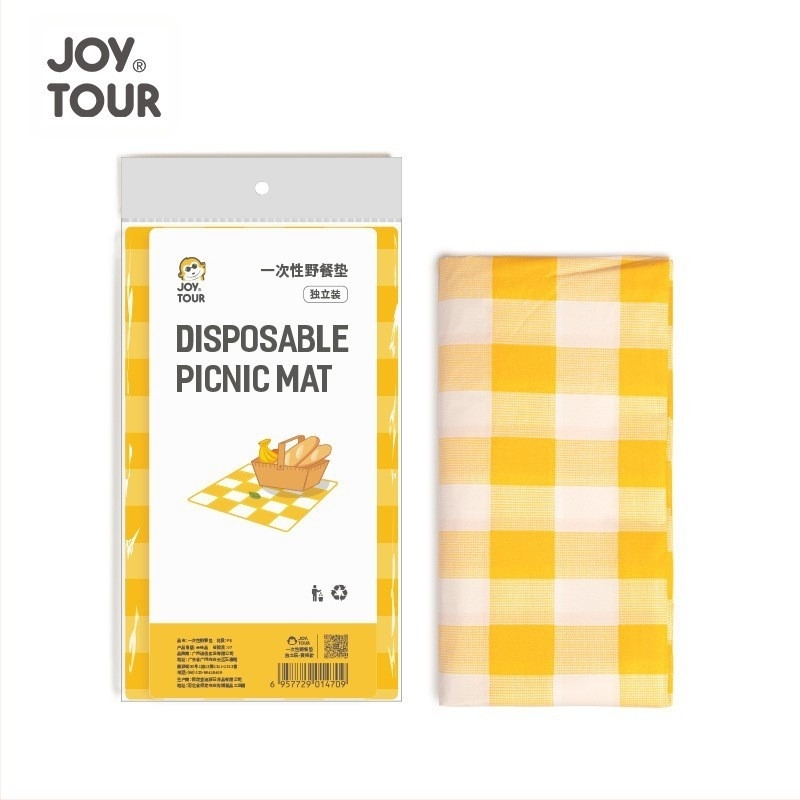 JOYTOUR WT-2023.3 – Jednokratna piknik podloga, debeli za kampiranje, PE tkanina, za 3-6 osoba
