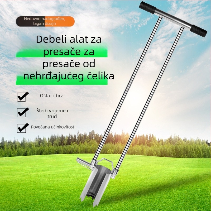 Set alata za presađivanje sadnica, 3-djelni, nehrđajući čelik, Kyushu Garden, za poljoprivredno zemljište