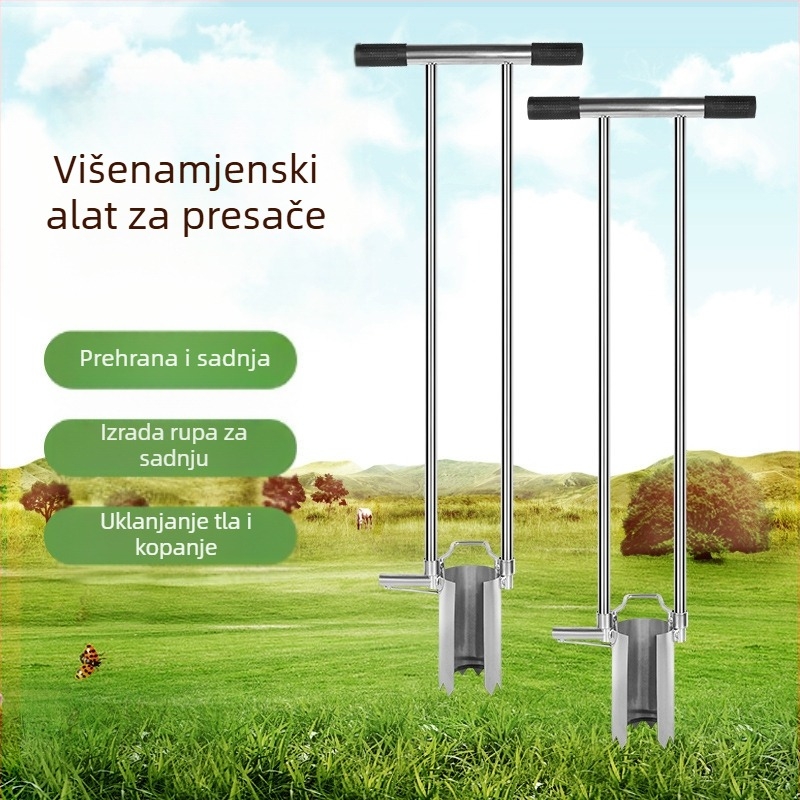 Set alata za presađivanje sadnica, 3-djelni, nehrđajući čelik, Kyushu Garden, za poljoprivredno zemljište