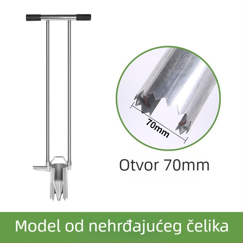 Set alata za presađivanje sadnica, 3-djelni, nehrđajući čelik, Kyushu Garden, za poljoprivredno zemljište