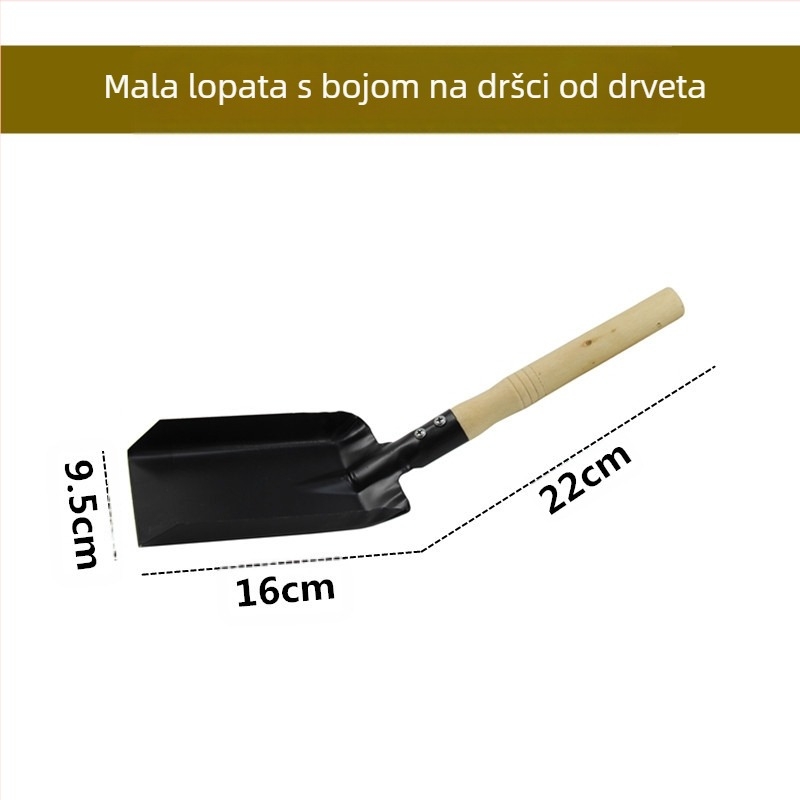 Lopatica za kućno vrtlarstvo – mini lopatica za posude, kvadratni dizajn, funkcionalan mali alat; Materijal: Drugo; Pogodno za kućnu upotrebu