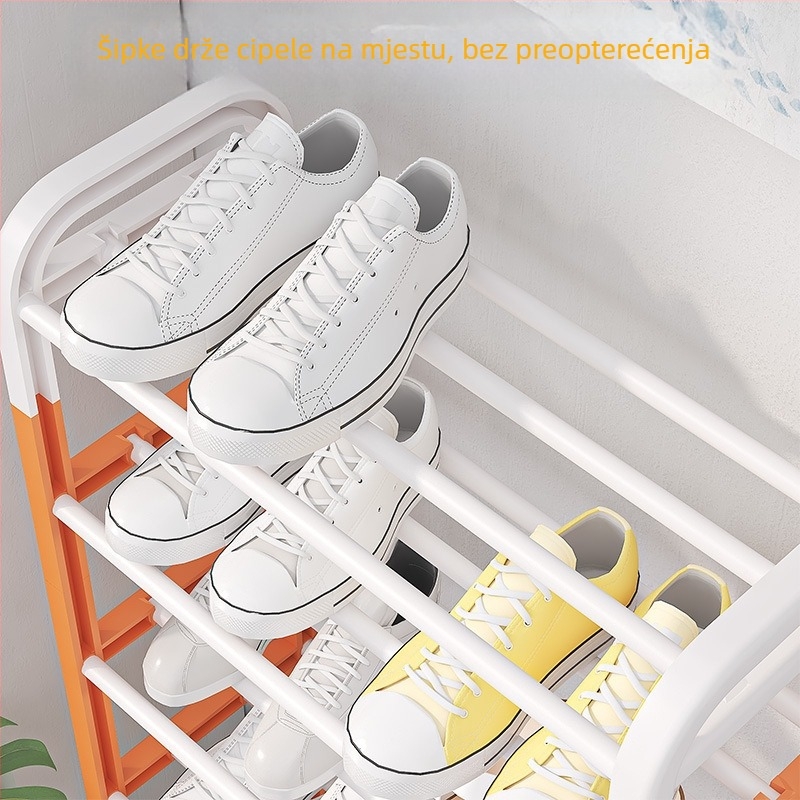 Regal za cipele u I-oblika, 5 slojeva, DIY montaža, materijal: plastika i željezo, moderni minimalistički stil, marka Yale