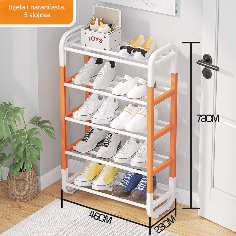 Regal za cipele u I-oblika, 5 slojeva, DIY montaža, materijal: plastika i željezo, moderni minimalistički stil, marka Yale