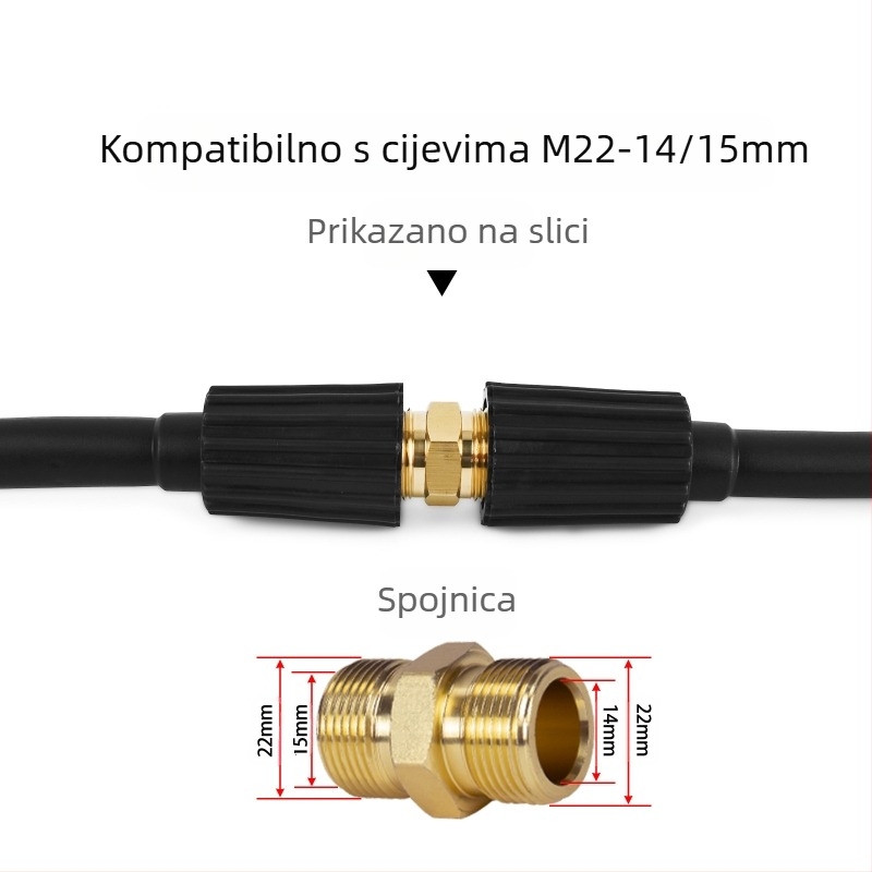 Sklop visokotlačne vodovodne cijevi za strojeve za čišćenje — PH0622-5M22C, dodaci za strojeve za čišćenje, Xiong Wei