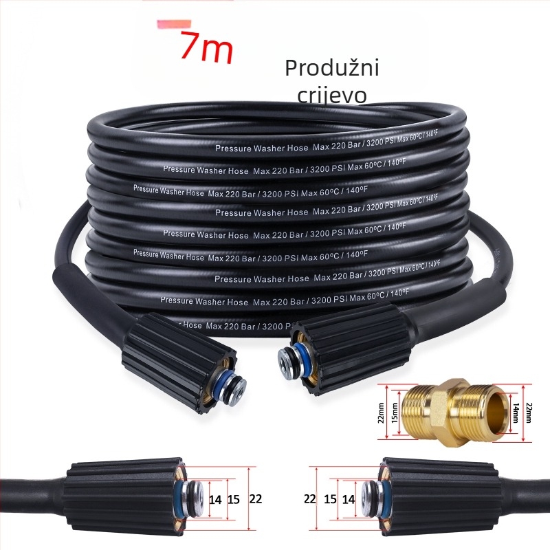 Sklop visokotlačne vodovodne cijevi za strojeve za čišćenje — PH0622-5M22C, dodaci za strojeve za čišćenje, Xiong Wei