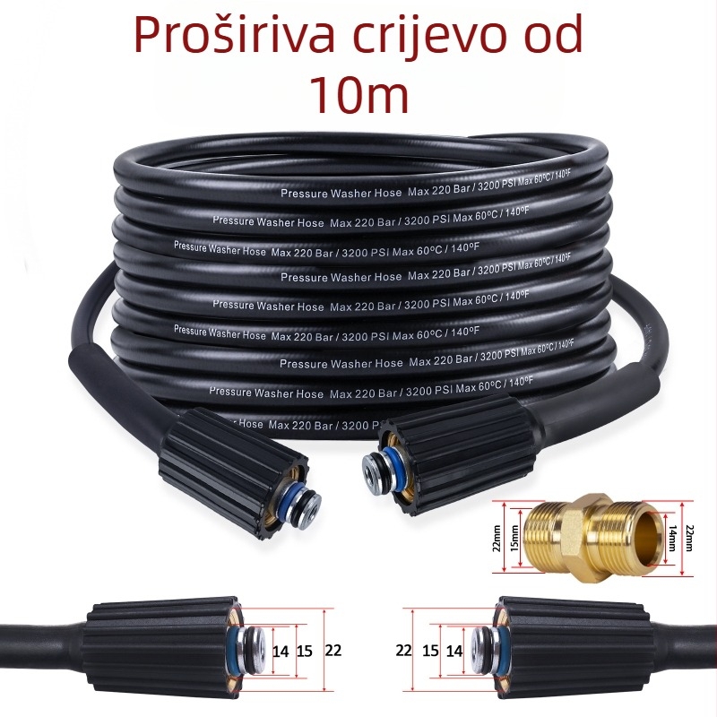 Sklop visokotlačne vodovodne cijevi za strojeve za čišćenje — PH0622-5M22C, dodaci za strojeve za čišćenje, Xiong Wei