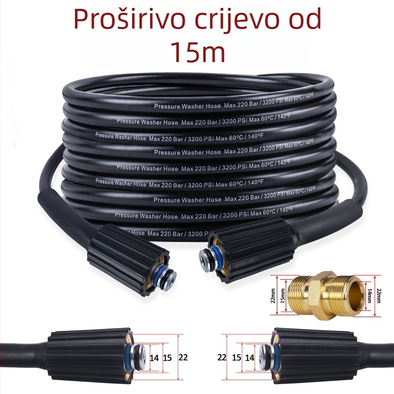 Sklop visokotlačne vodovodne cijevi za strojeve za čišćenje — PH0622-5M22C, dodaci za strojeve za čišćenje, Xiong Wei