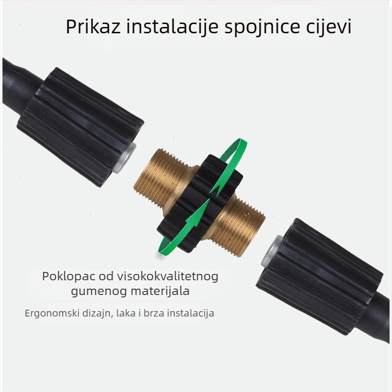 Visokotlačna pistolja za pranje automobila s mesingim adapterom-spojem M22x1.5 i produženjem