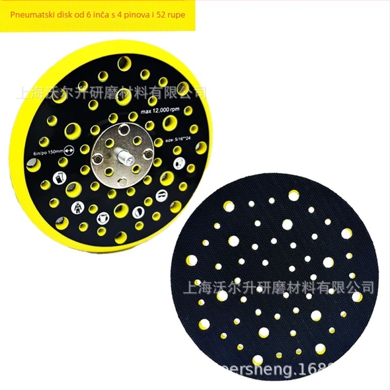 Mirka pneumatski disk za brušenje za poliranje s vakuumskom čašom, 123 g