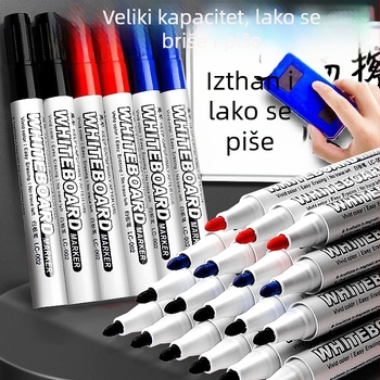 Go Grass LC002S Izbrisivi marker za ploču – na bazi vode, paket 10 kom., plastično kućište, u kutiji