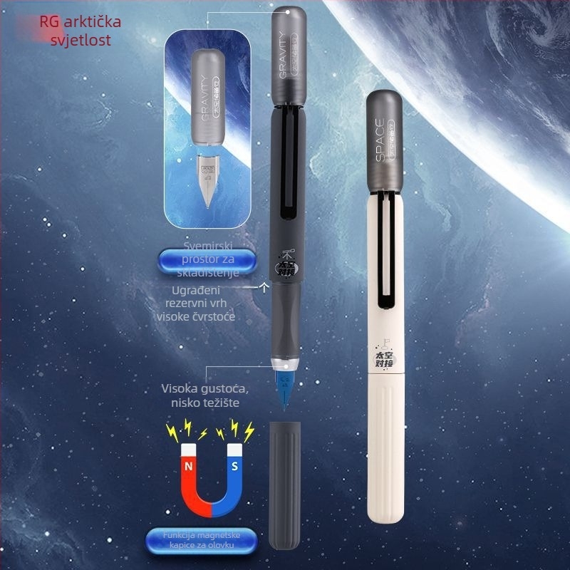 Fontana olovka s kartridžom, EF vrh, iridijumski vrh, magnetska kapica, Space Storage Warehouse model