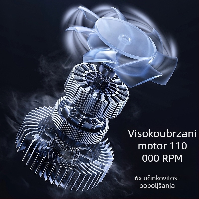 Sušilo za kosu s brushless motorom, 1300 W, negativni ioni, hladan/topli zrak, zaštita od pregrijavanja