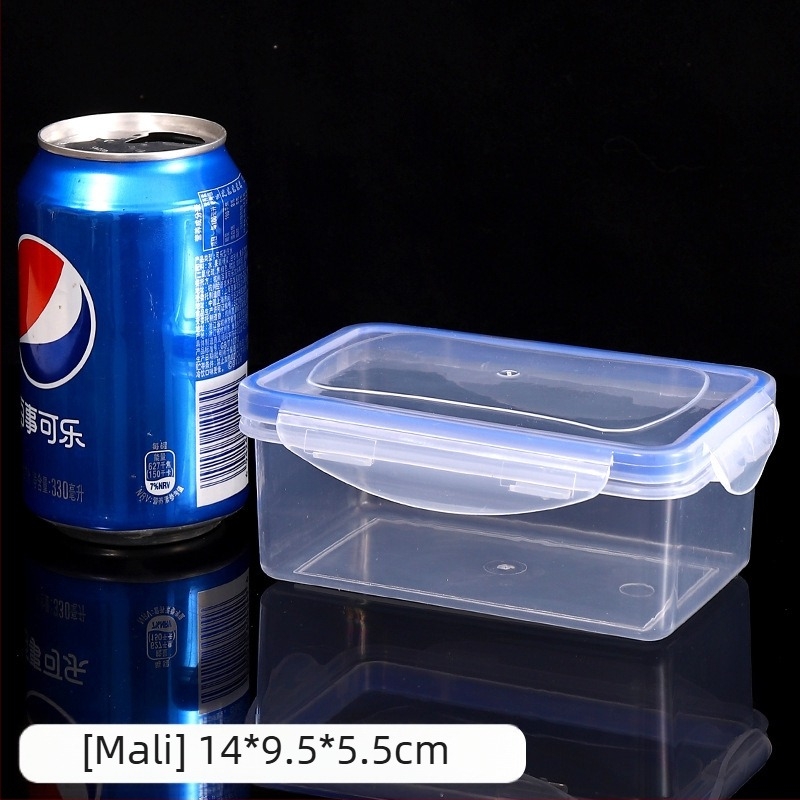 Plastična pravokutna kutija za skladištenje s poklopcem, mikrovalno sigurna, kapacitet 2,1–3 L