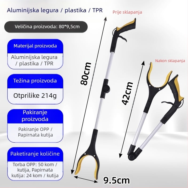 109 Sklopne kliješta za otpad, aluminijska legura, 214 g