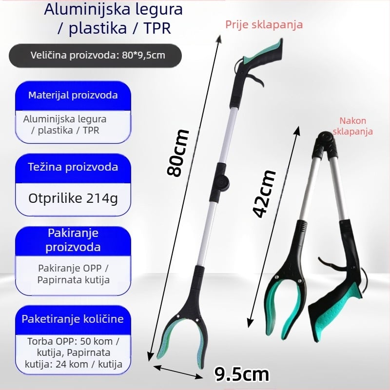 109 Sklopne kliješta za otpad, aluminijska legura, 214 g