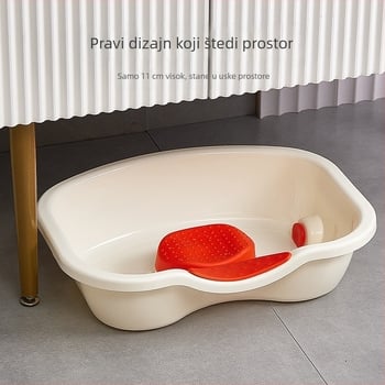 Kućno korito za šamponiranje kose za bolesnike u krevetu i trudnice; ravni dizajn; PP materijal