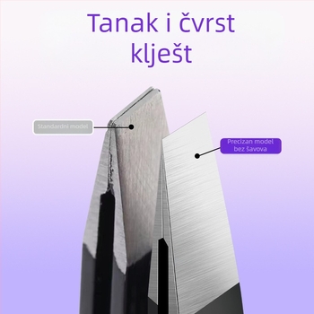 Klešta za obrve od nehrđajućeg čelika — kompaktan alat, 13,5 g