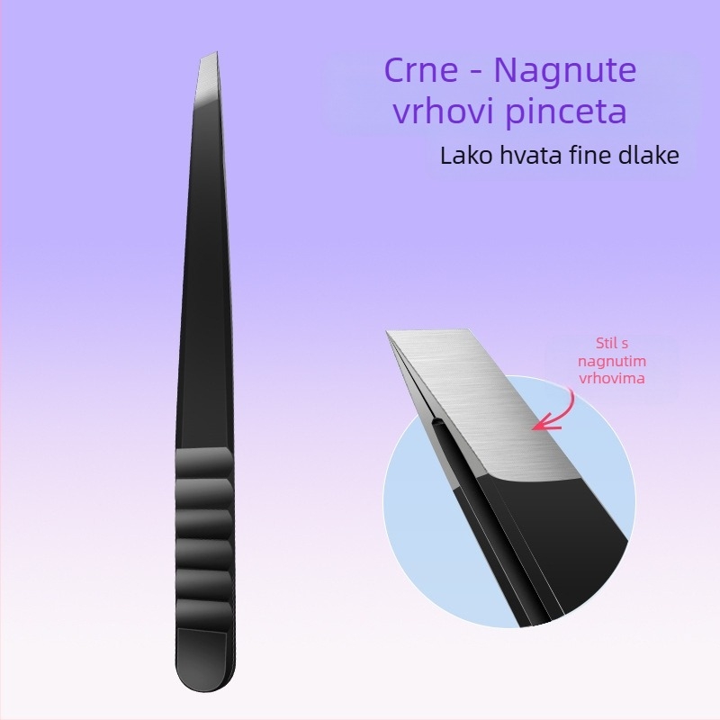 Klešta za obrve od nehrđajućeg čelika — kompaktan alat, 13,5 g