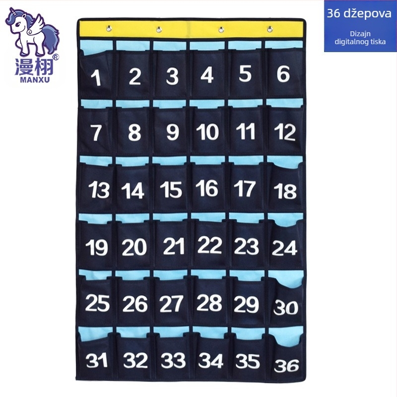 Zidni organizator za telefon i ostale predmete; 16 pretinaca; materijal: netkani materijal; model MX-0010; višestruka namjena