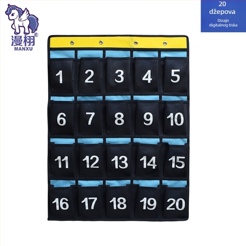 Zidni organizator za telefon i ostale predmete; 16 pretinaca; materijal: netkani materijal; model MX-0010; višestruka namjena