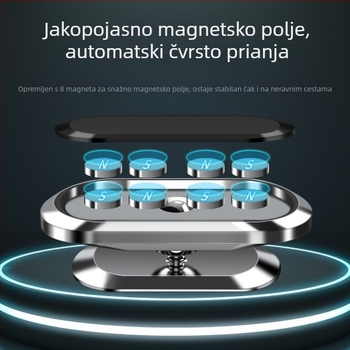 Držač za mobitel u auto – legura, 360° rotacija, montaža na ventilaciju zraka