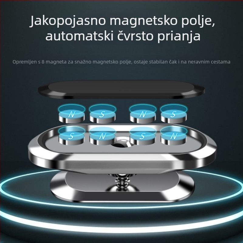 Držač za mobitel u auto – legura, 360° rotacija, montaža na ventilaciju zraka