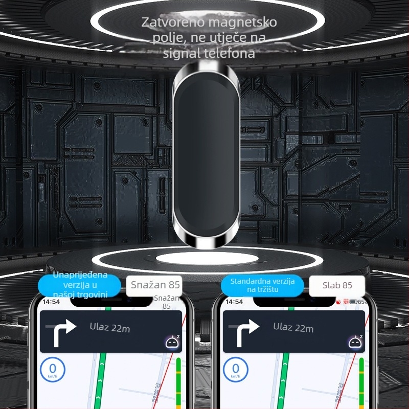 Držač za mobitel u auto – legura, 360° rotacija, montaža na ventilaciju zraka