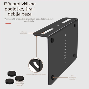 Držač projektora za stolni, noćni i kauč ili sofa – univerzalni metalni nosač s skrivenim šavom, od ugljikova čelika